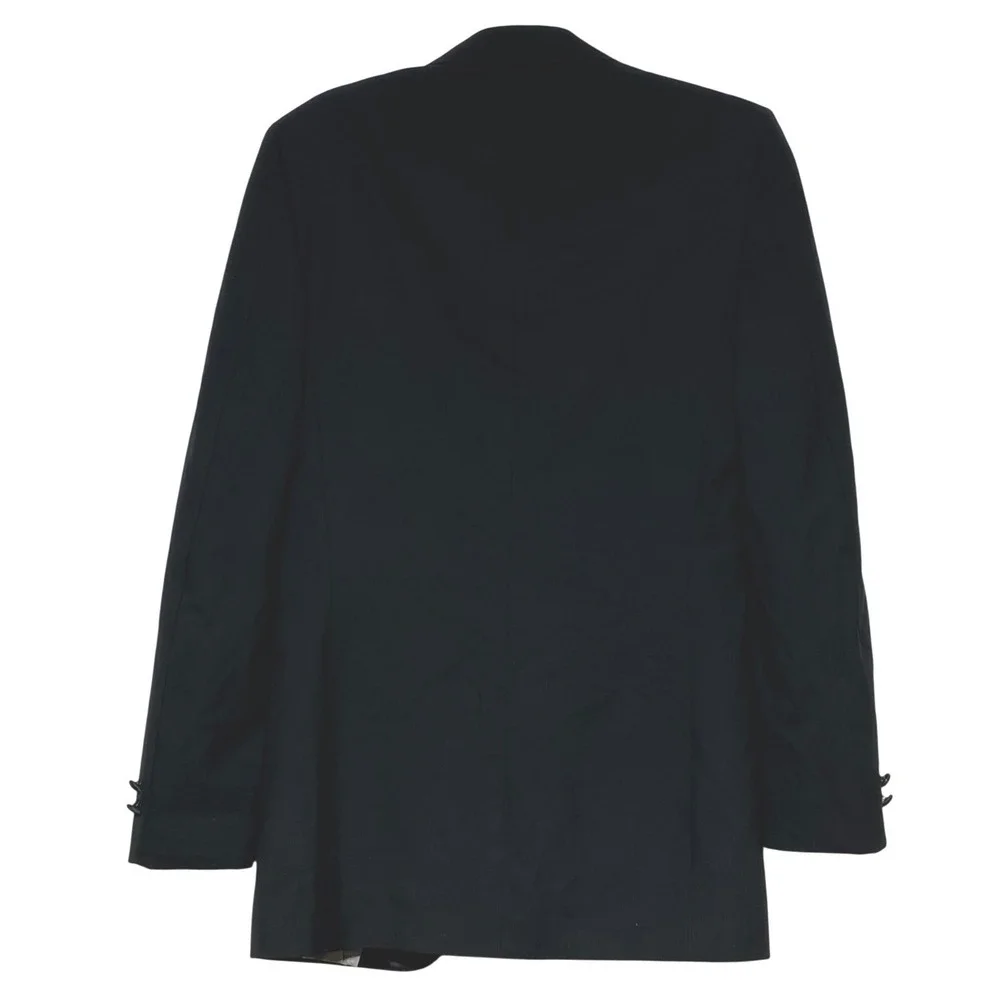 Vintage Christian Dior Monsieur Tuxedo Jacket Black Satin Lapel 38 XL